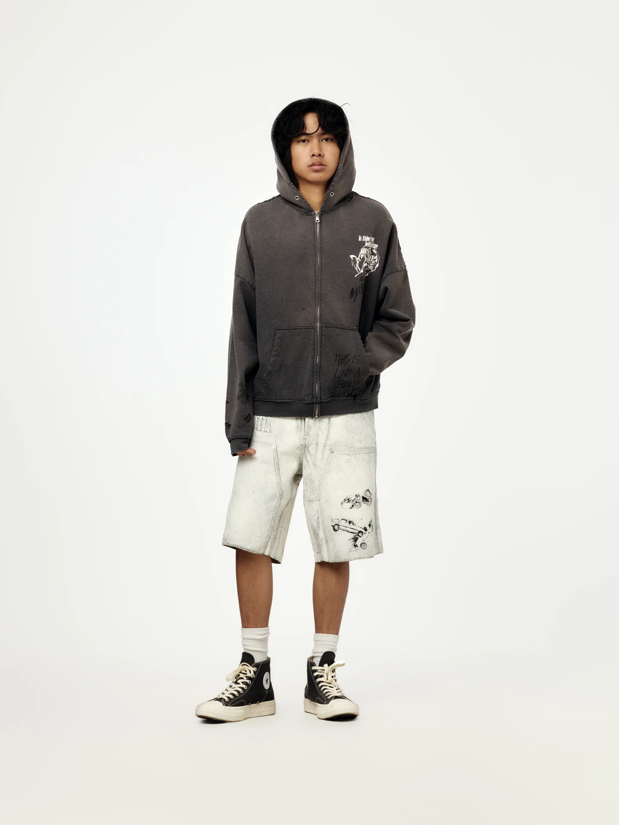 Carrying The Message Zip Hoodie - Image 5