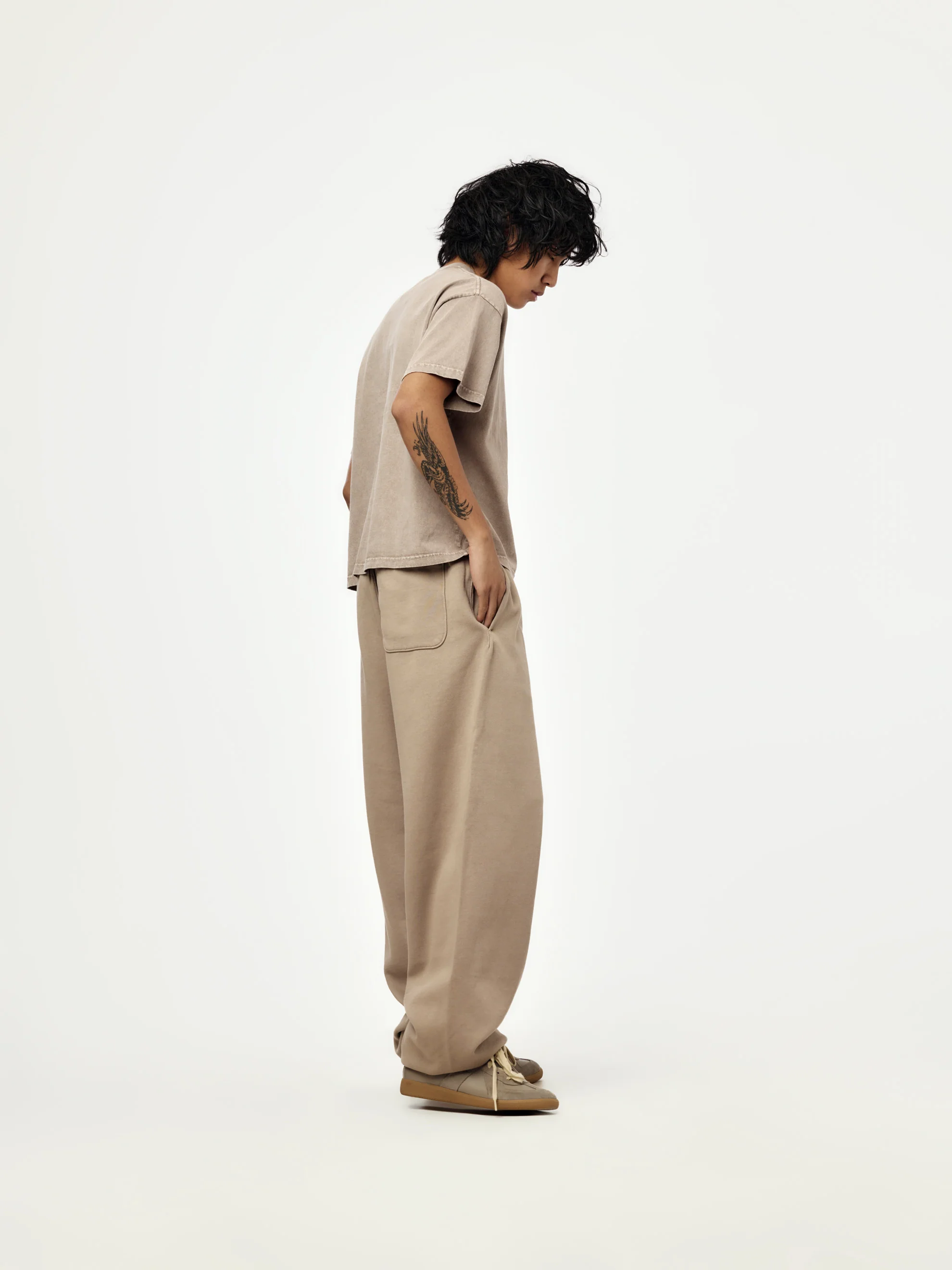 box crop tee (washed dune) - Image 5