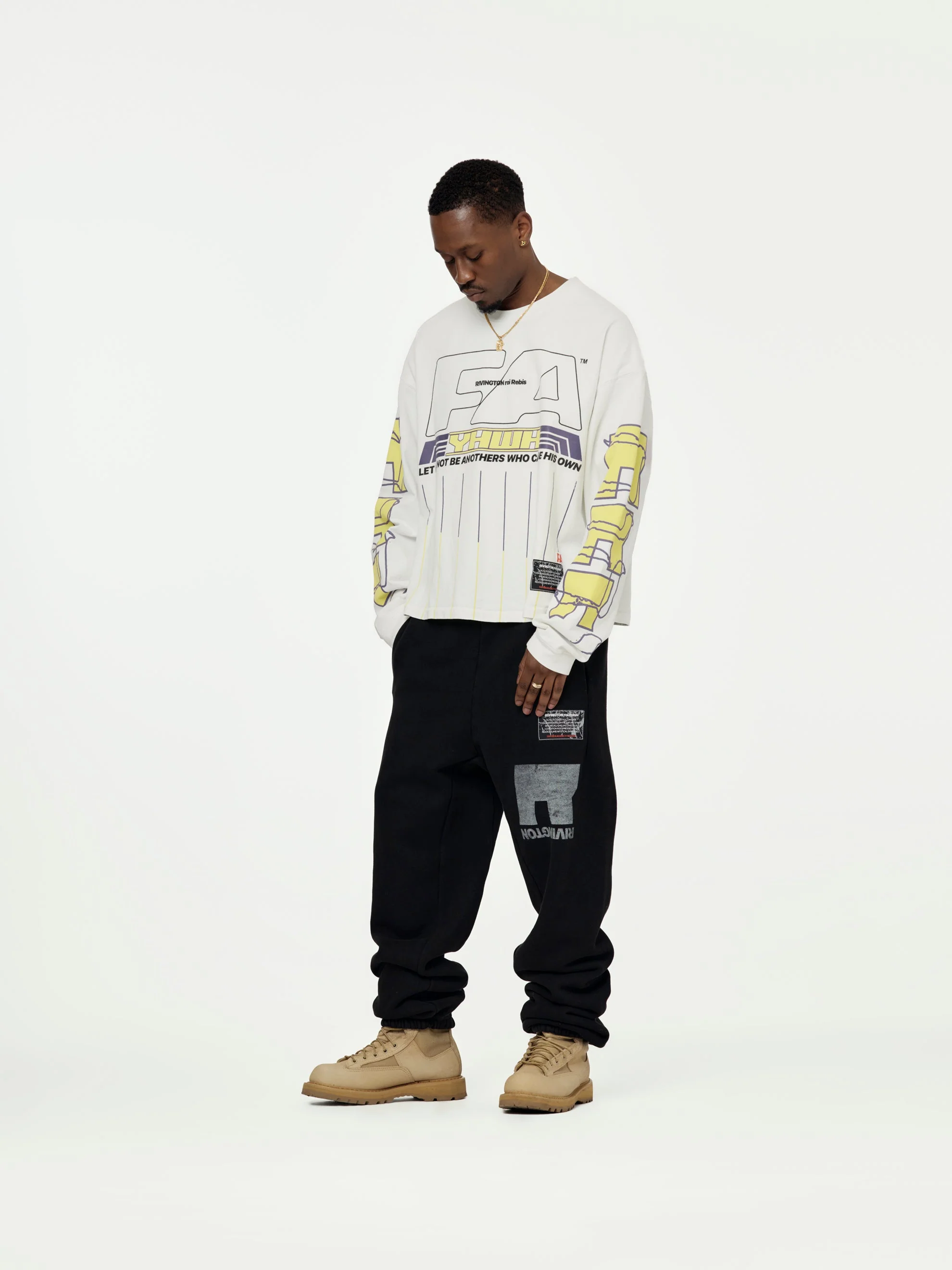 His Own Racing LS Tee (Optic White) - Image 5