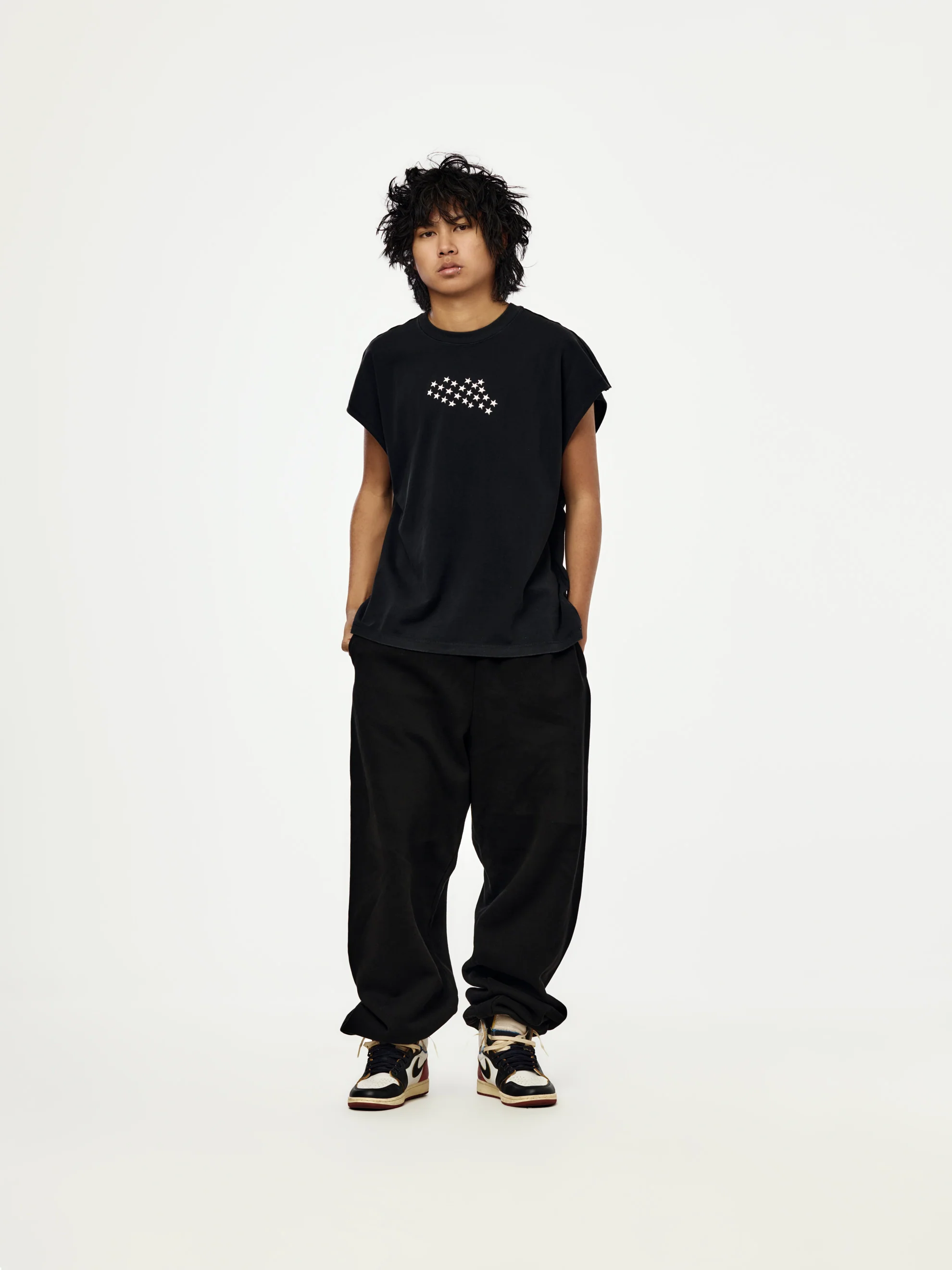 Jordan x IH Cutt-Off T-Shirt (BLACK) - Image 4