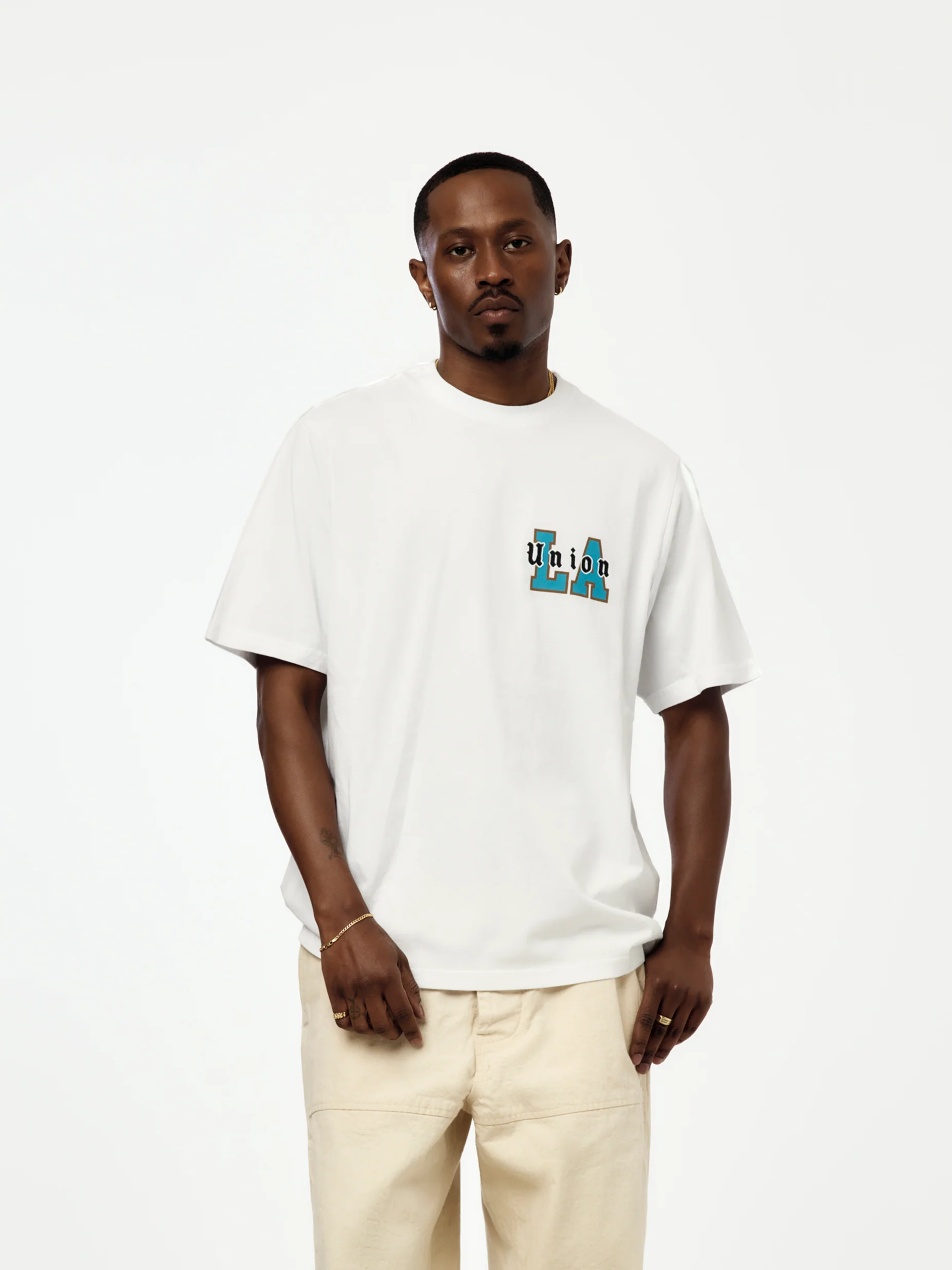 OVERLAYED TEE (OPTIC WHITE) - Image 3