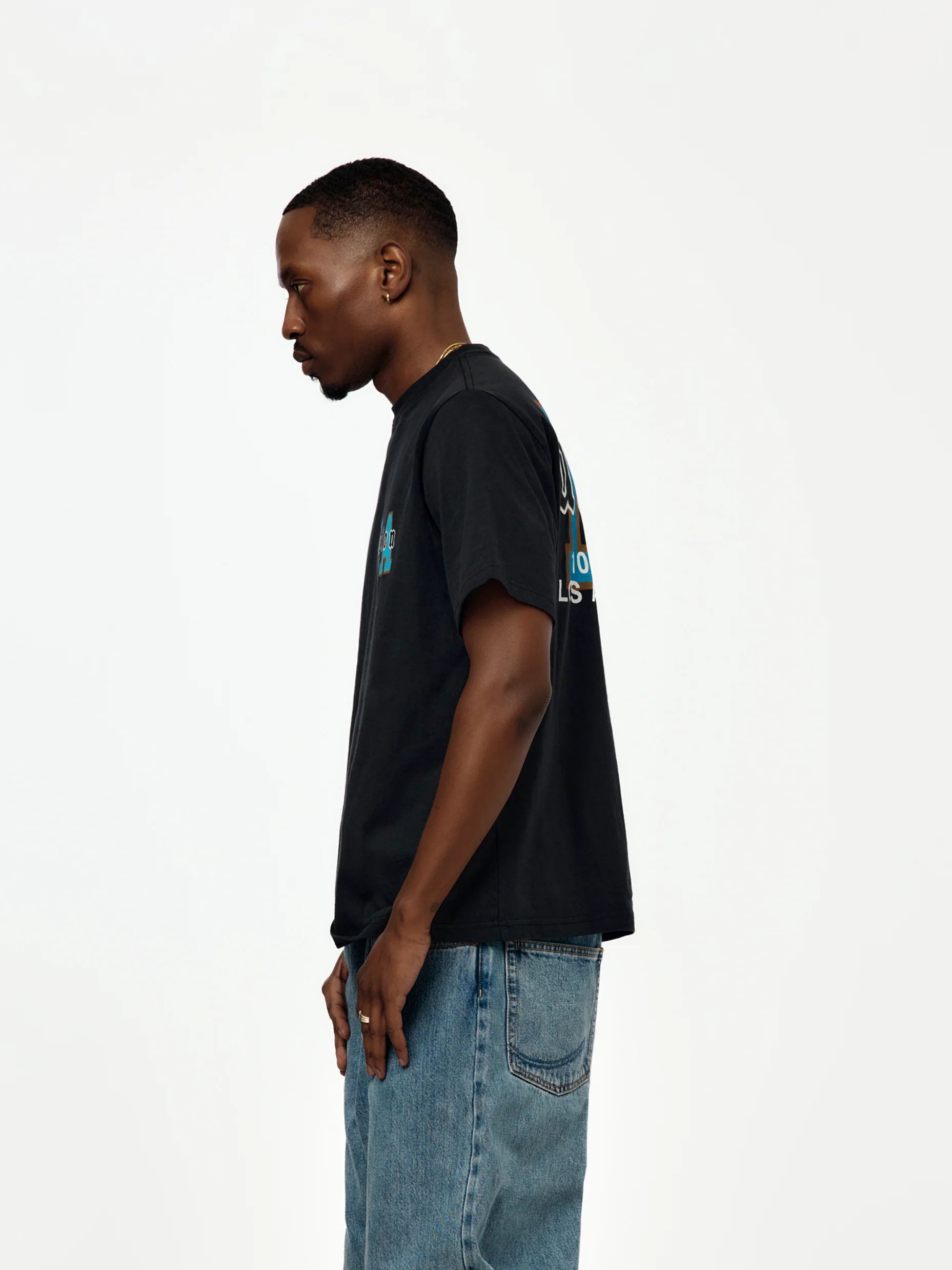 OVERLAYED TEE (TRUE BLACK) - Image 2