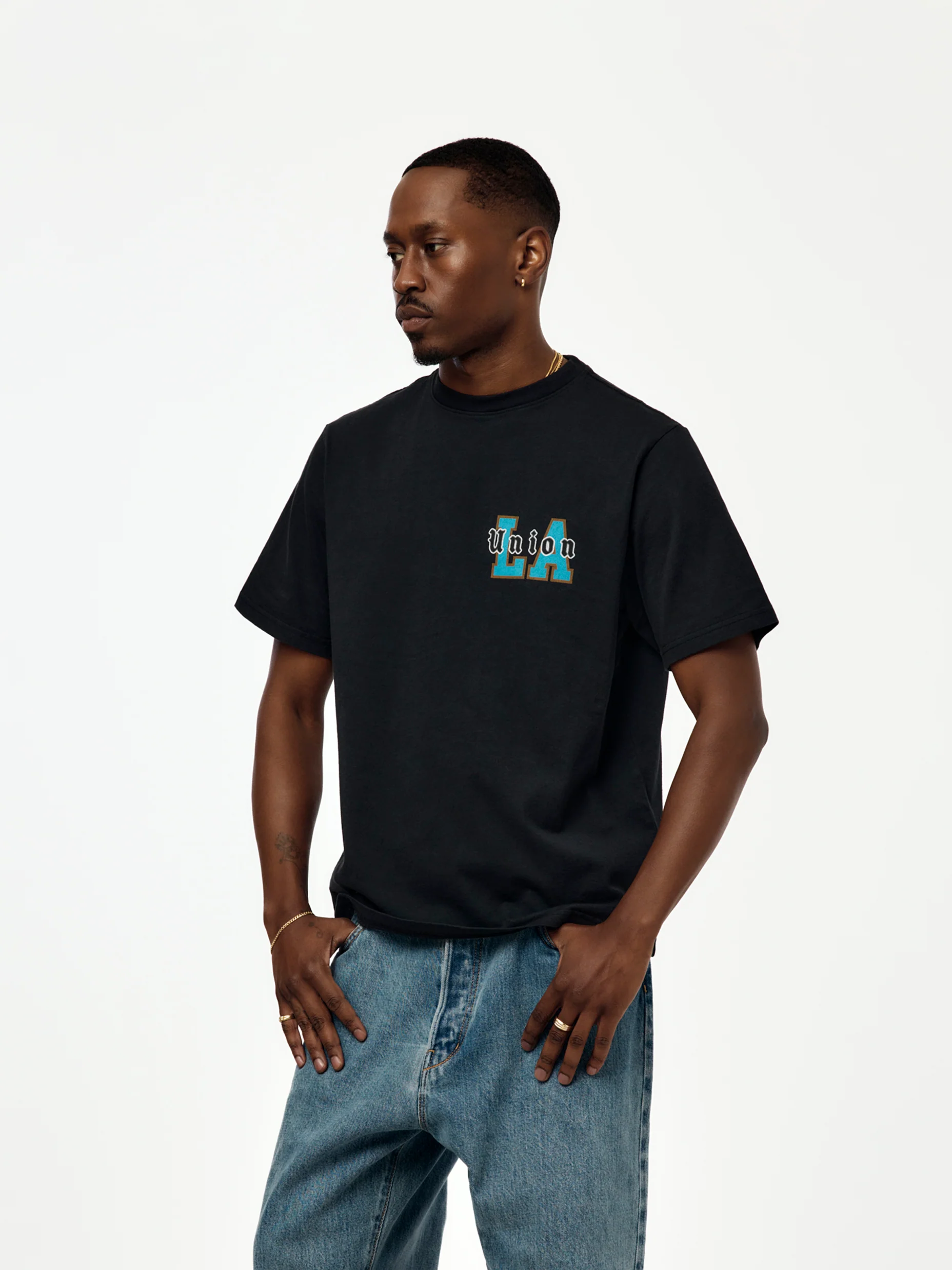 OVERLAYED TEE (TRUE BLACK) - Image 3