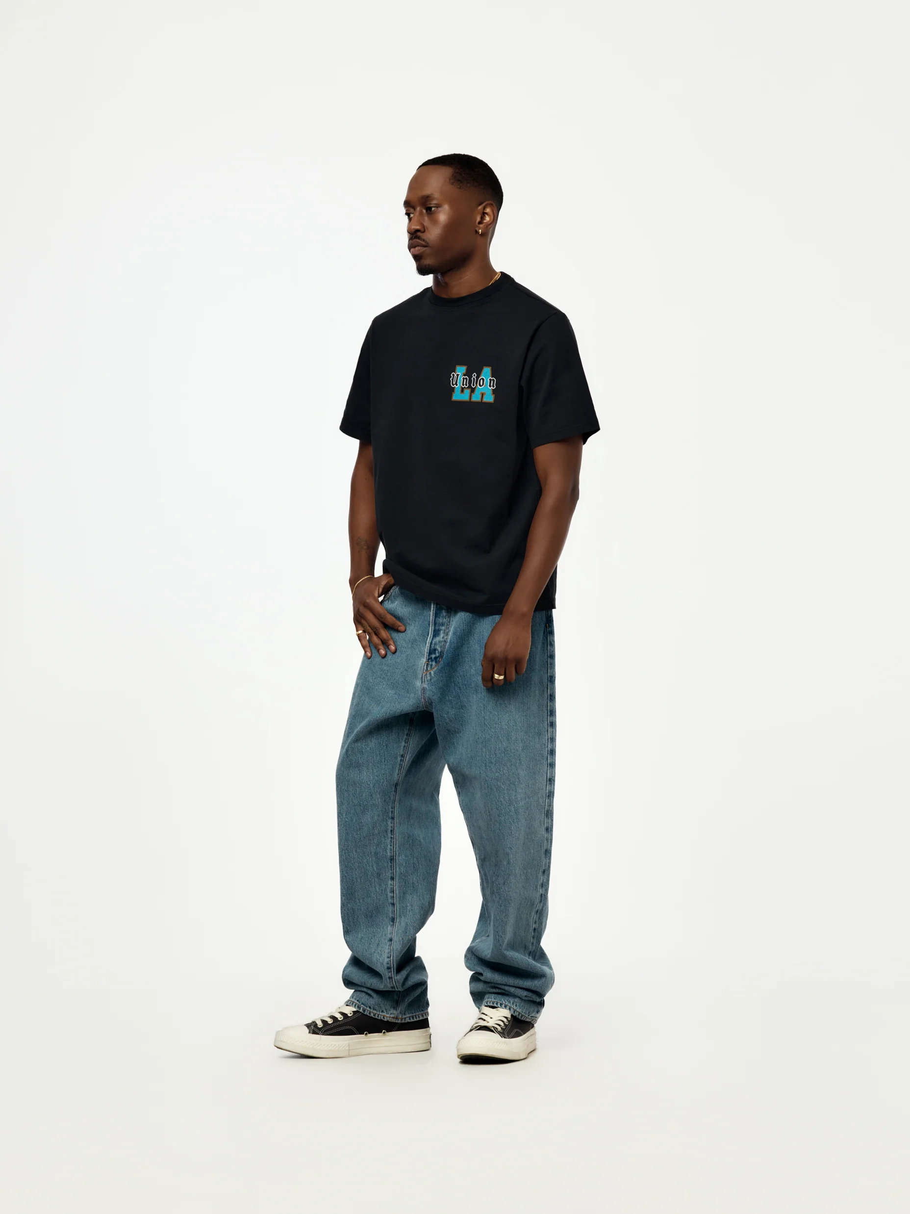 OVERLAYED TEE (TRUE BLACK) - Image 5
