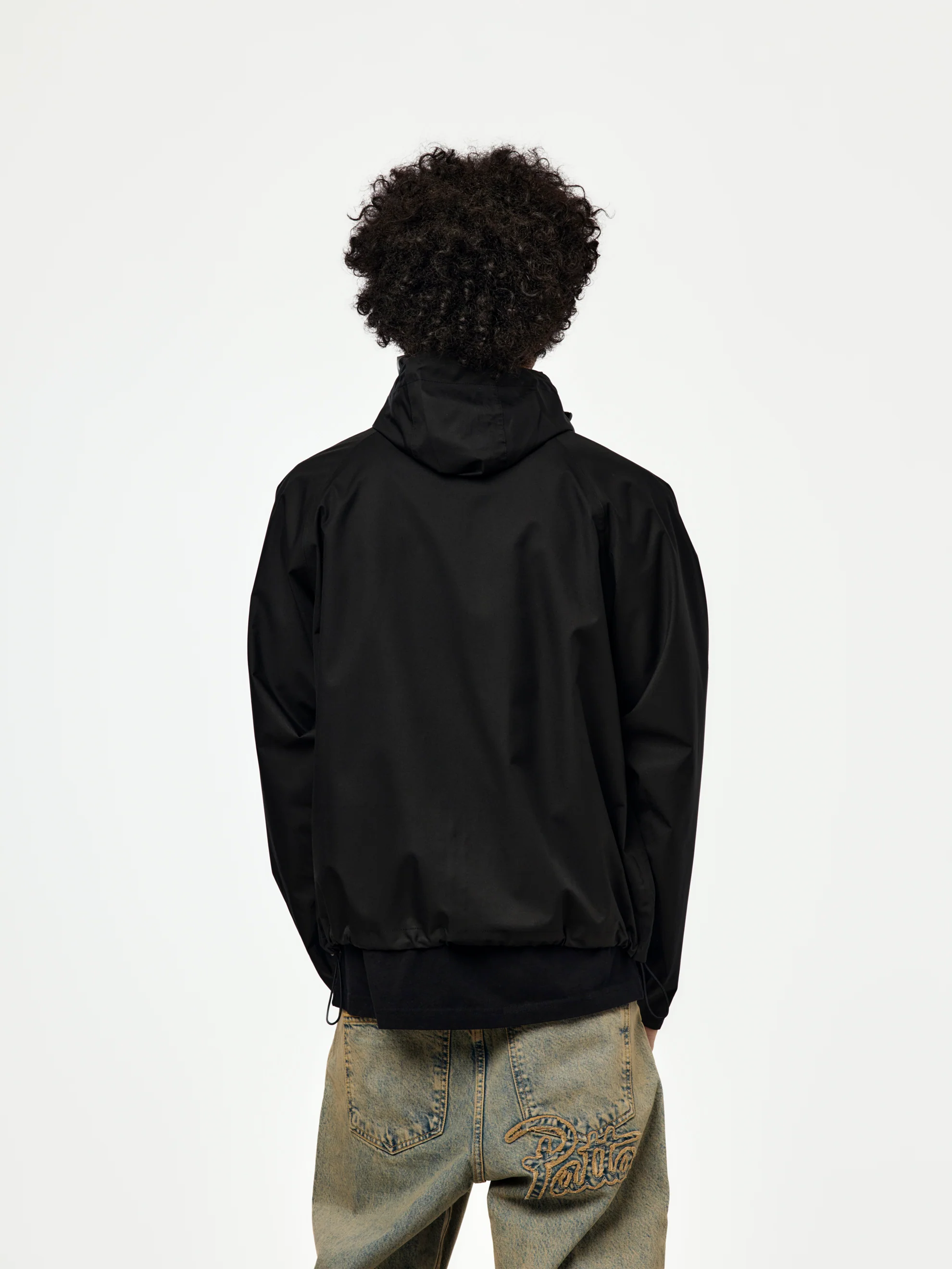 Patta 3M Reflective Waterproof Rain Jacket (Black) - Image 3